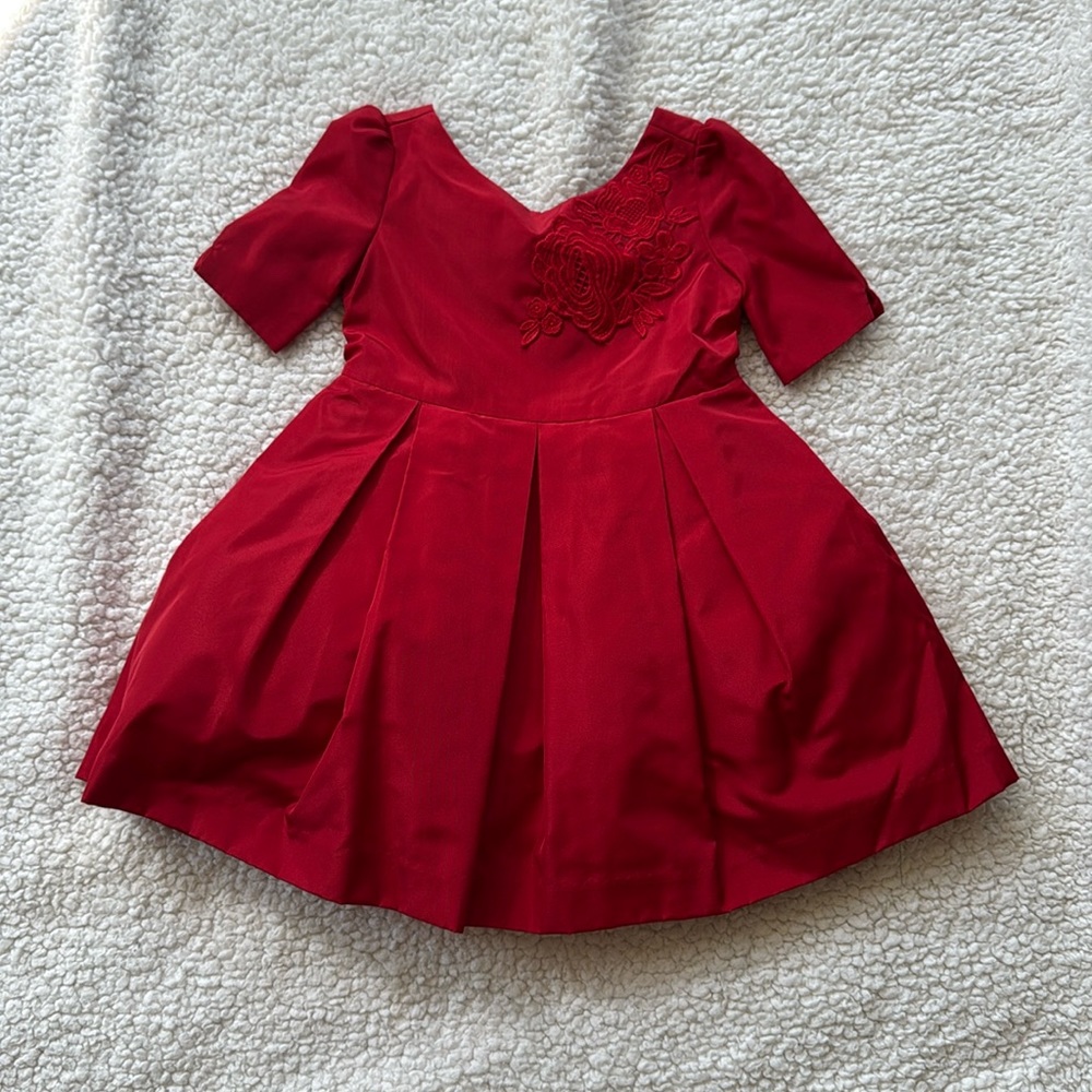 Janie and Jack red holiday dress.